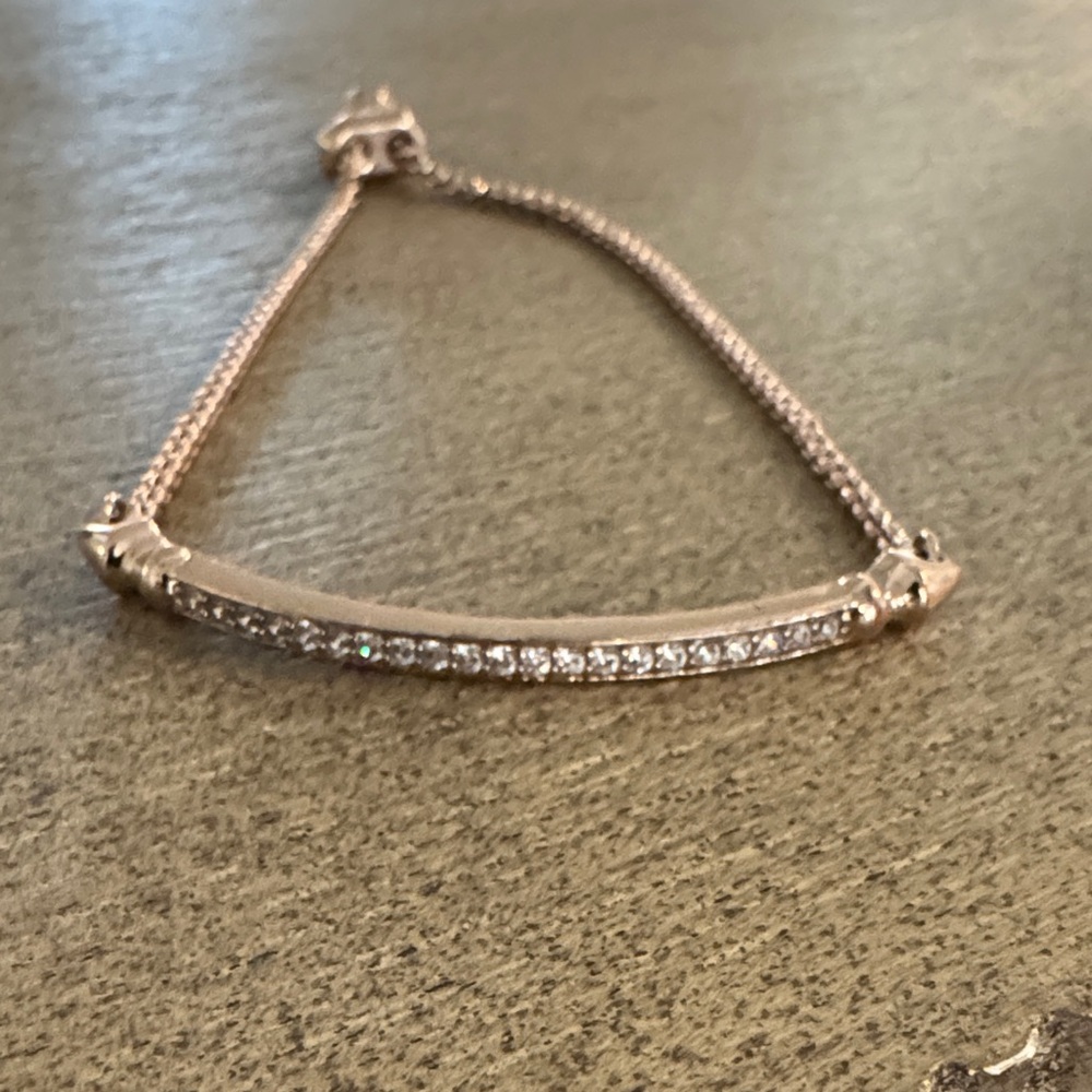 Kendra Scott Rose Gold adjustable Bracelet with Sparkling Accents